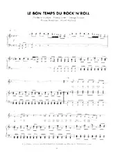 télécharger la partition d'accordéon Le bon temps du Rock'n'Roll (Chanteur : Johnny Hallyday) (Rock) au format PDF
