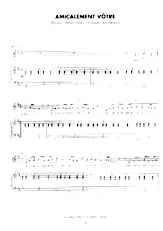 télécharger la partition d'accordéon Amicalement Vôtre (Chant : Lio) (Synth Pop) au format PDF