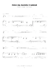 descargar la partitura para acordeón Dans ma maison d'amour (Pop Folk) en formato PDF