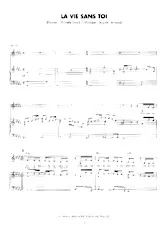 télécharger la partition d'accordéon La vie sans toi (Chant : Caroline Grimm) (Pop) au format PDF