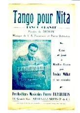scarica la spartito per fisarmonica Tango pour Nita in formato PDF