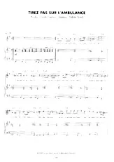 download the accordion score Tirez pas sur l'ambulance (Chant : Françoise Hardy) (Pop) in PDF format
