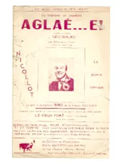 télécharger la partition d'accordéon Aglaé e (Chant : Nicollot) (One Step Populaire à refrain) au format PDF