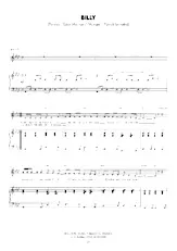 télécharger la partition d'accordéon Billy (Chant : Céline Dion) (Pop) au format PDF