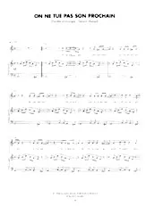 download the accordion score On ne tue pas son prochain (Pop Rock) in PDF format