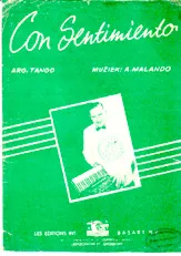 scarica la spartito per fisarmonica Con Sentimiento (Tango) in formato PDF
