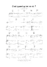 descargar la partitura para acordeón C'est quand qu'on va où (Pop) en formato PDF