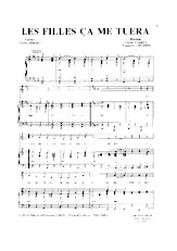 download the accordion score Les filles ça me tuera (Marche) in PDF format