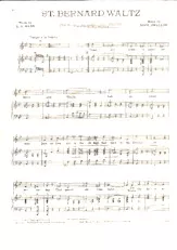 télécharger la partition d'accordéon St Bernard Waltz au format PDF