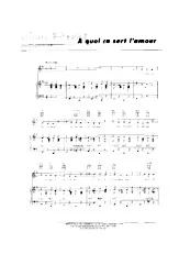 télécharger la partition d'accordéon A quoi ça sert l'amour (Chant : Edith Piaf) (Ballade) au format PDF