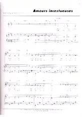 download the accordion score Amours incestueuses (Pop) in PDF format