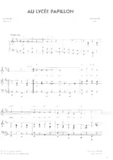 descargar la partitura para acordeón Au Lycée Papillon (Fox Trot) en formato PDF