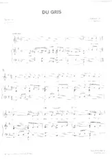 descargar la partitura para acordeón Du gris (Chant : Berthe Sylva) en formato PDF