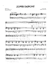 descargar la partitura para acordeón Zombi Dupont (Pop) en formato PDF
