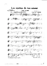 scarica la spartito per fisarmonica Les miettes de ton amour (Tango Oriental) in formato PDF