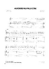 download the accordion score Aujourd'hui peut être (Chant : Fernand Sardou) (Pop) in PDF format