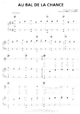 scarica la spartito per fisarmonica Au bal de la chance (Chant : Edith Piaf) (Valse) in formato PDF