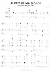 download the accordion score Auprès de ma blonde (Nearby to my dear one) (Folk) in PDF format