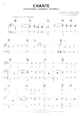 télécharger la partition d'accordéon Chante (Somewhere Somehow Someday) (Chant : Lucienne Delyle) (Slow) au format PDF