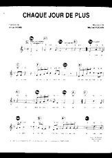 descargar la partitura para acordeón Chaque jour de plus (Pop) en formato PDF