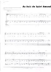 descargar la partitura para acordeón Au bois de Saint Amand (Pop) en formato PDF