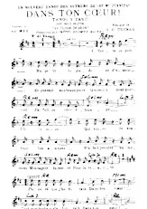 scarica la spartito per fisarmonica Dans ton coeur (Leit-motiv du Film : La prison du coeur) (Chant : Marjal) (Tango) in formato PDF