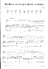 scarica la spartito per fisarmonica Heureux celui qui meurt d'aimer (Pop) in formato PDF