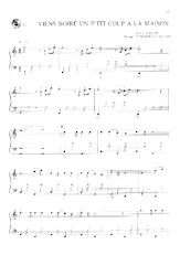 télécharger la partition d'accordéon Viens boire un p'tit coup à la maison (Arrangement : Manu Maugain) (Chant : Licence IV) (Marche) au format PDF