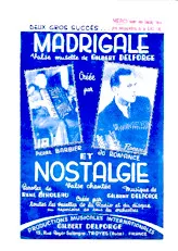 télécharger la partition d'accordéon Madrigale (Créée par : Pierre Barbier / Jo Romance) (Valse Musette) au format PDF