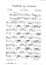 scarica la spartito per fisarmonica Voudrais tu m'aimer (Orchestration) (Boléro) in formato PDF