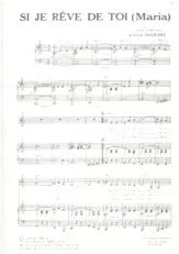 scarica la spartito per fisarmonica Si je rêve de toi (Maria) (Valse) in formato PDF