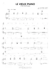 télécharger la partition d'accordéon Le vieux piano (The old piano) (Chant : Edith Piaf) (Slow) au format PDF