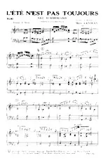 scarica la spartito per fisarmonica L'été n'est pas toujours (Sad Summertime) (Orchestration) (Slow) in formato PDF