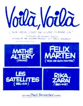 download the accordion score Voilà Voilà (Mon rêve C'est de vivre comme ça) (Chant : Mathé Altery / Félix Marten / Les Satellites / Rika Zaraï) (Twist) in PDF format