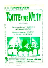 download the accordion score Toute une nuit (Créé par : L'Orchestre Don Morerto) (Orchestration) (Tango Chanté) in PDF format