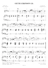 télécharger la partition d'accordéon Cette chanson-là au format PDF