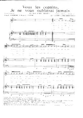 download the accordion score VOUS LES COPAINS JE NE VOUS OUBLIERAI JAMAIS  (do wah diddy diddy) in PDF format