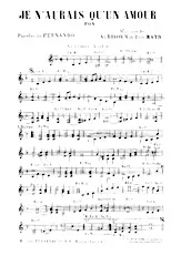download the accordion score Je n'aurai qu'un amour in PDF format