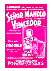 descargar la partitura para acordeón Señor Manolo (Créé : Aimable) (Orchestration) (Paso Doble) en formato PDF