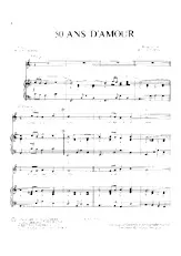 télécharger la partition d'accordéon 50 ans d'amour (Chant : Tino Rossi) (Boléro) au format PDF