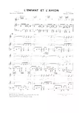 télécharger la partition d'accordéon L'enfant et l'avion (Chant : Serge Reggiani) (Pop) au format PDF