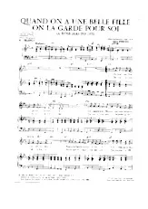 download the accordion score Quand on a une belle fille on la garde pour soi (A rose has to die) (Chant : Sacha Distel) (Pop) in PDF format