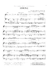télécharger la partition d'accordéon Simone (Chant : La Compagnie Créole) (Slow) au format PDF