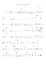 descargar la partitura para acordeón La Valse à Patou en formato PDF