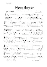 download the accordion score Notre bonsoir (Bonsoir Messieurs Dames) (One Step) in PDF format
