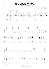 télécharger la partition d'accordéon N'oublie jamais (I can't forget) (Chant : Lina Margy) (Rumba) au format PDF