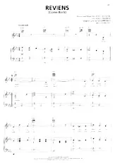 descargar la partitura para acordeón Reviens (Come back) (Valse) en formato PDF