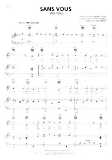 télécharger la partition d'accordéon Sans vous (No you) (Chant : Ray Ventura) (Jazz Pop) au format PDF
