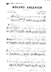 download the accordion score Boléro Argentin in PDF format