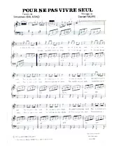 download the accordion score Pour ne pas vivre seul in PDF format